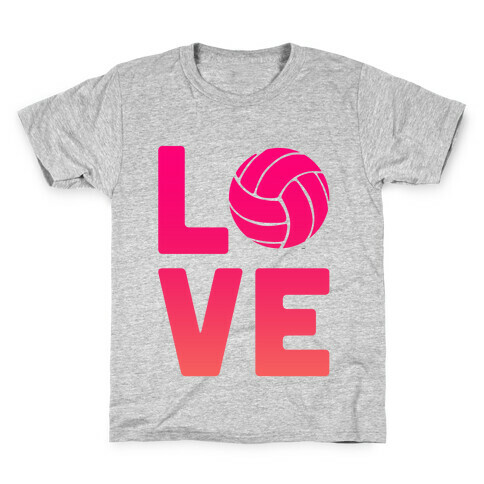 Love Volleyball (V-Neck) Kids T-Shirt