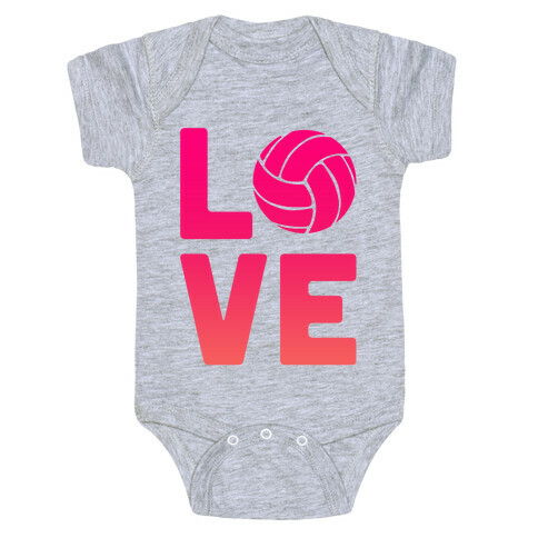 Love Volleyball (V-Neck) Baby One-Piece