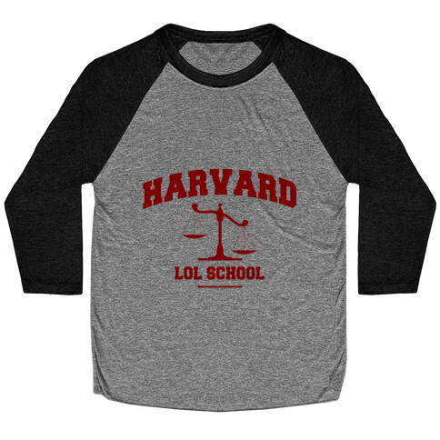 Harvard LOL School Baseball Tee