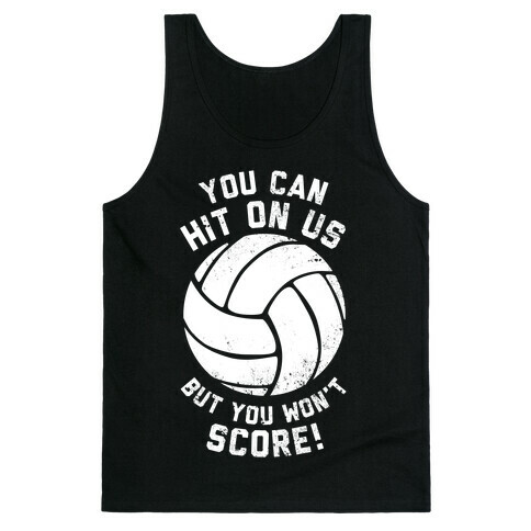 You Won't Score! (Volleyball) (Dark Tank) Tank Top