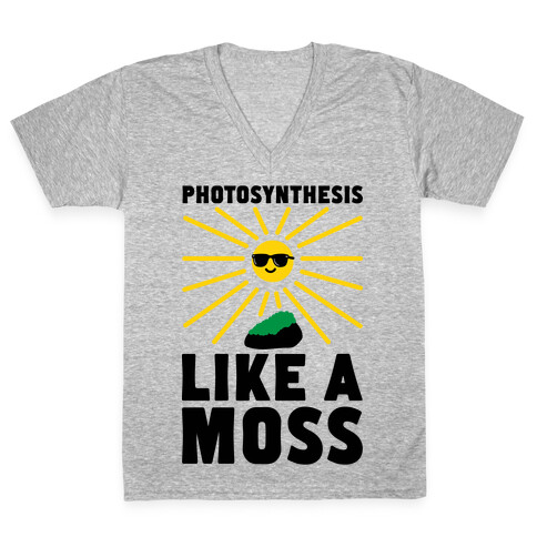 Photosynthesis Like A Moss V-Neck Tee Shirt