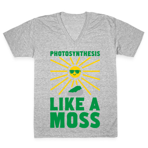 Photosynthesis Like A Moss V-Neck Tee Shirt