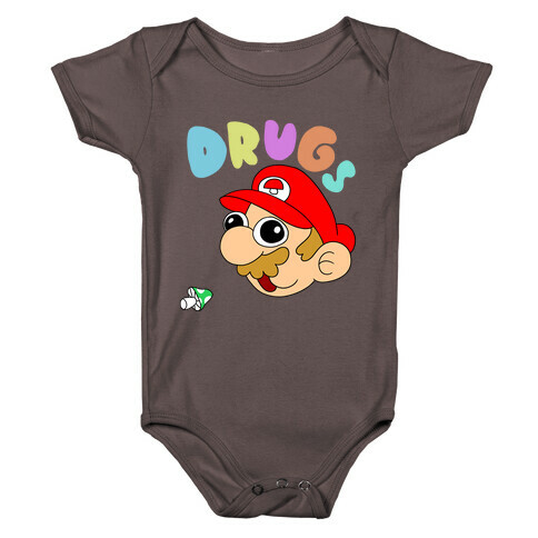 Mario On Drugs Baby One-Piece