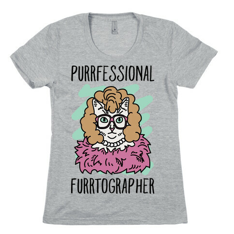 Purrfessional Furrtographer Womens T-Shirt