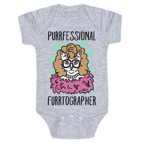 Purrfessional Furrtographer Baby One-Piece