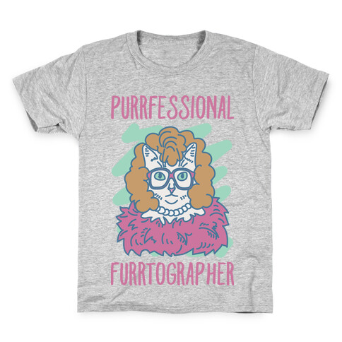 Purrfessional Furrtographer Kids T-Shirt