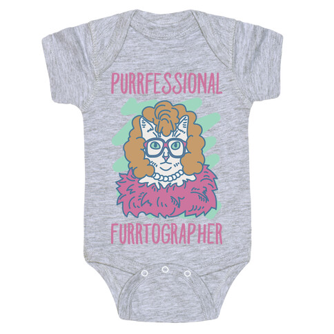 Purrfessional Furrtographer Baby One-Piece