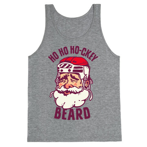 Ho Ho Ho-ckey Beard Tank Top