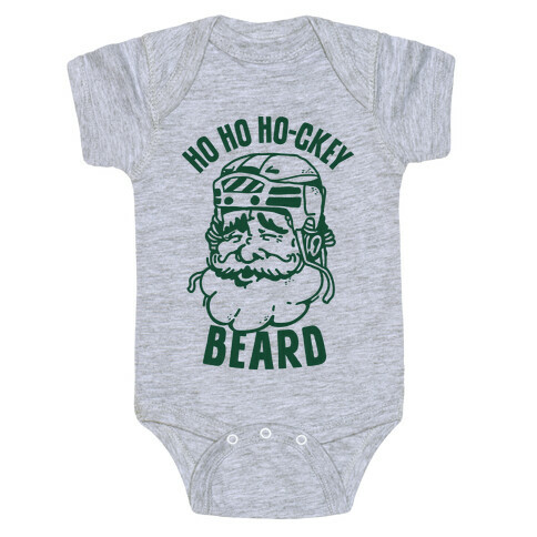 Ho Ho Ho-ckey Beard Baby One-Piece