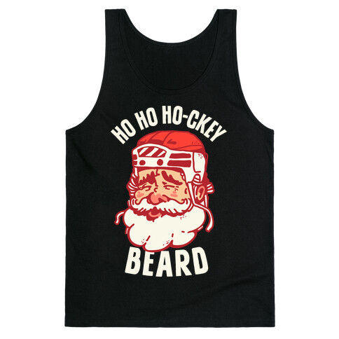 Ho Ho Ho-ckey Beard Tank Top