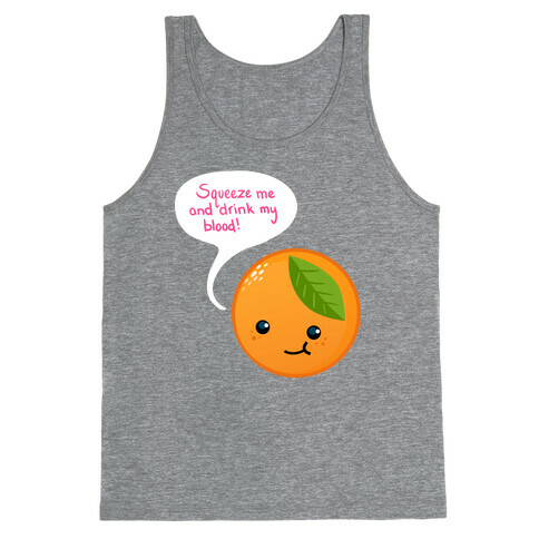 Squeeze Me Orange Tank Top