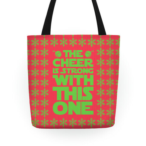 The Cheer is Strong With This One (Red) Tote