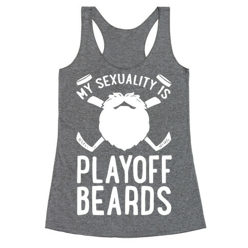My Sexuality is Playoff Beards Racerback Tank Top