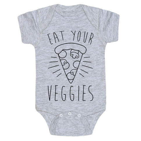 Eat Your Veggies (Pizza) Baby One-Piece