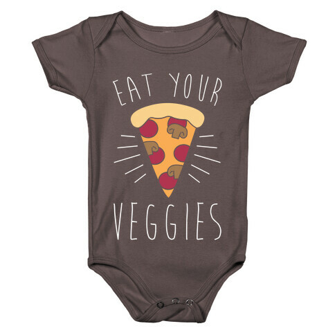 Eat Your Veggies (Pizza) Baby One-Piece