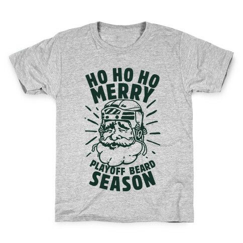 Merry Playoff Beard Season Kids T-Shirt