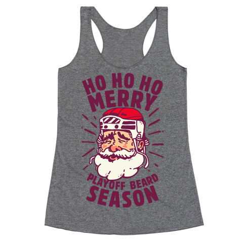 Merry Playoff Beard Season Racerback Tank Top