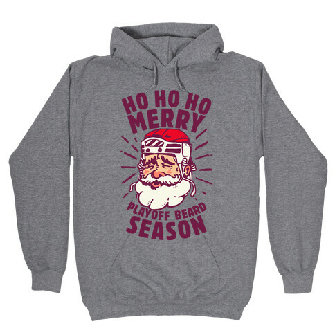 Merry Playoff Beard Season Hooded Sweatshirt