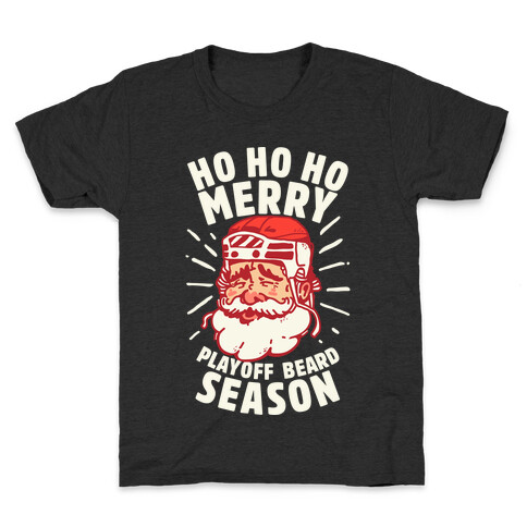Merry Playoff Beard Season Kids T-Shirt