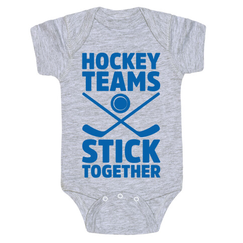 Hockey Teams Stick Together Baby One-Piece