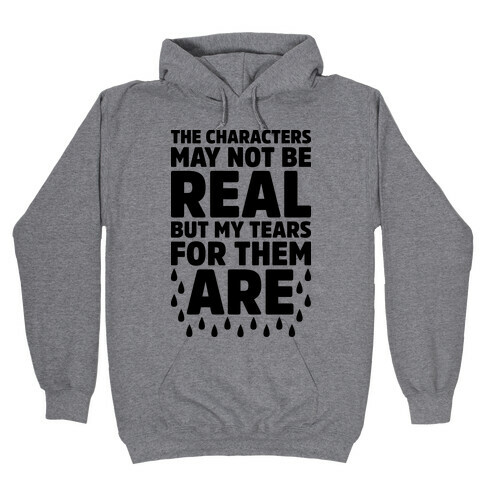 The Characters May Not Be Real Hooded Sweatshirt