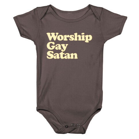 Worship Gay Satan Baby One-Piece