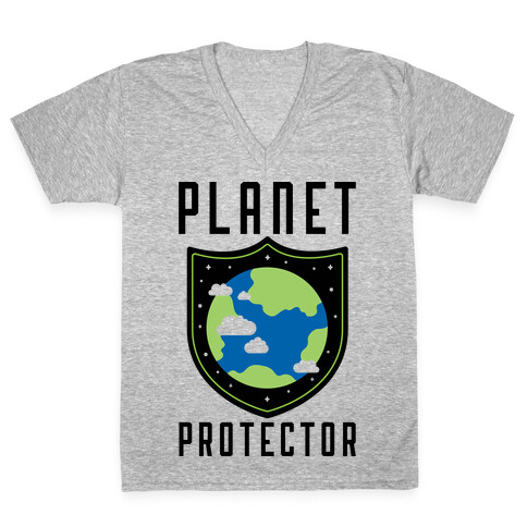 Planet Protector V-Neck Tee Shirt