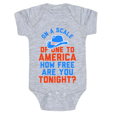 On a Scale of One To America (Tank) Baby One-Piece