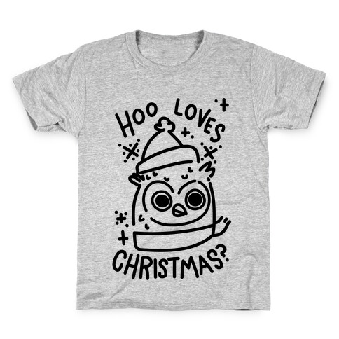 Hoo Loves Christmas? Kids T-Shirt