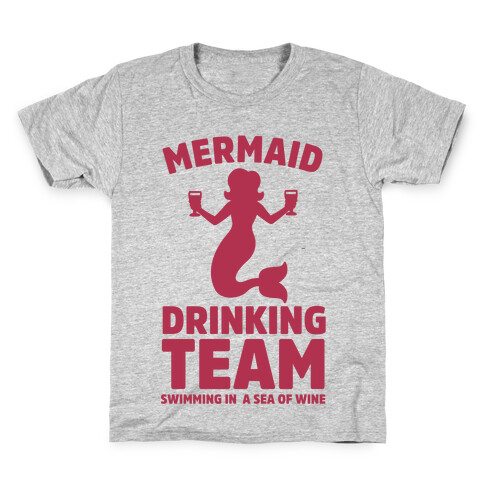 Mermaid Drinking Team Kids T-Shirt