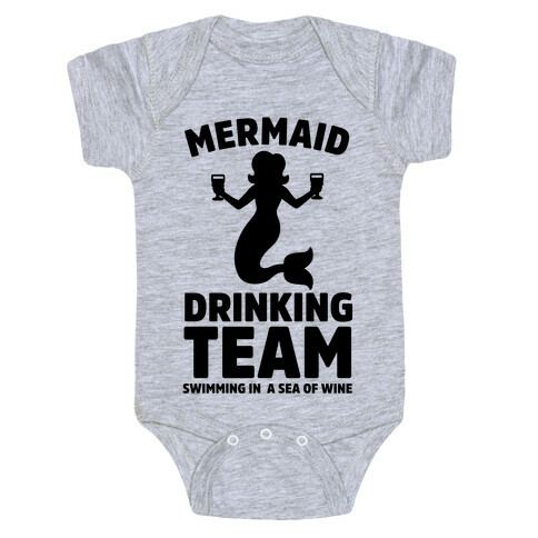 Mermaid Drinking Team Baby One-Piece