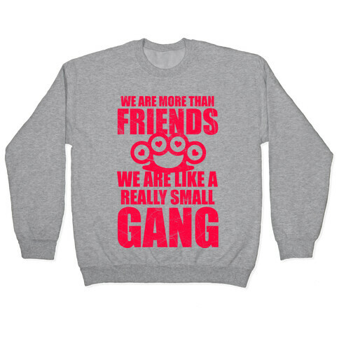 We Are More Than Friends We Are Like A Really Small Gang Pullover