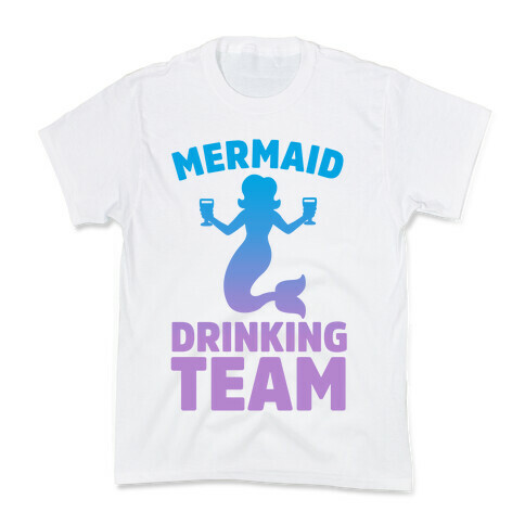 Mermaid Drinking Team Kids T-Shirt