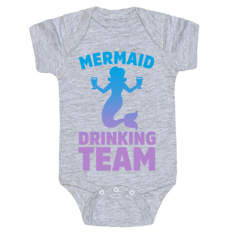 Mermaid Drinking Team Baby One-Piece