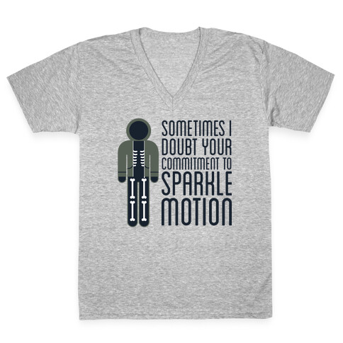Sparkle Motion V-Neck Tee Shirt
