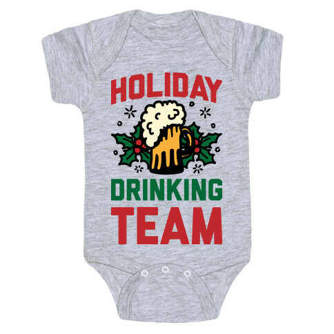 Holiday Drinking Team Baby One-Piece