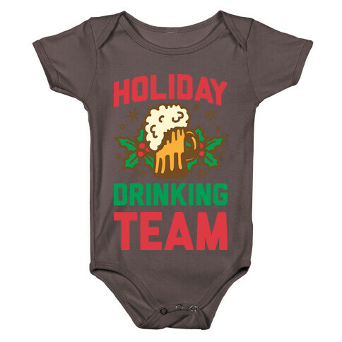 Holiday Drinking Team Baby One-Piece