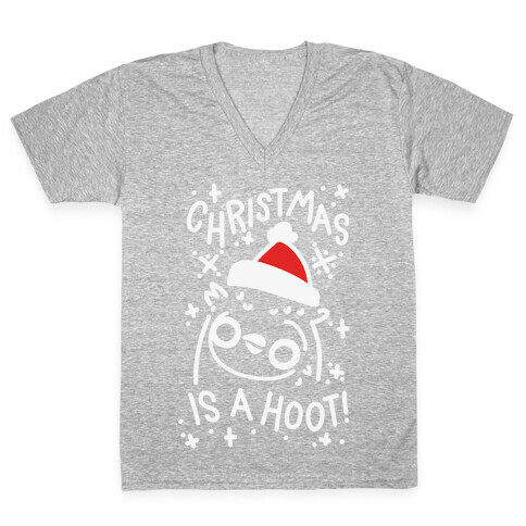 Christmas Is A Hoot V-Neck Tee Shirt
