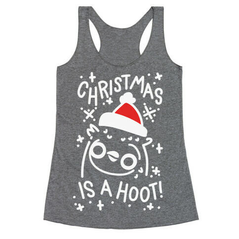 Christmas Is A Hoot Racerback Tank Top