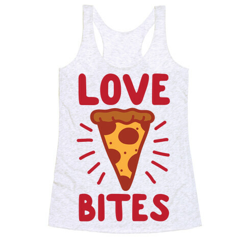 Love Bites Pizza Racerback Tank Top