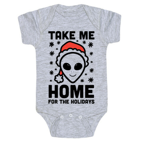 Take Me Home For The Holidays Baby One-Piece