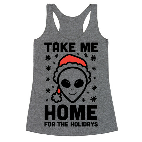 Take Me Home For The Holidays Racerback Tank Top