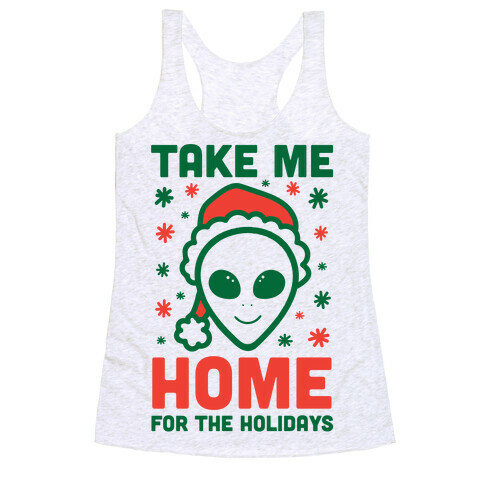 Take Me Home For The Holidays Racerback Tank Top