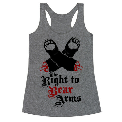 Right To Bear Arms Racerback Tank Top