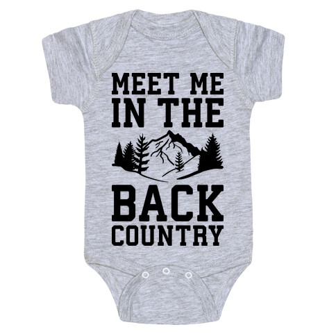 Meet Me In The Backcountry Baby One-Piece