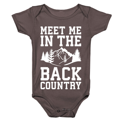 Meet Me In The Backcountry Baby One-Piece