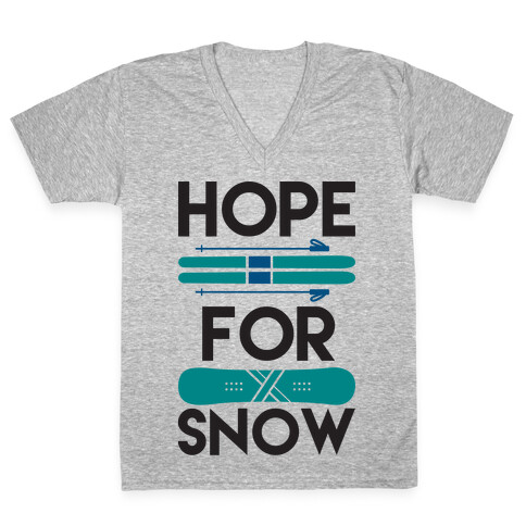 Hope For Snow V-Neck Tee Shirt