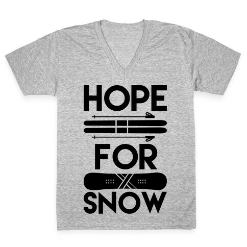 Hope For Snow V-Neck Tee Shirt