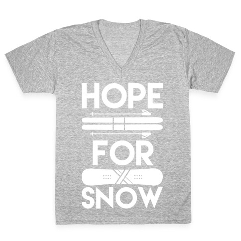 Hope For Snow V-Neck Tee Shirt