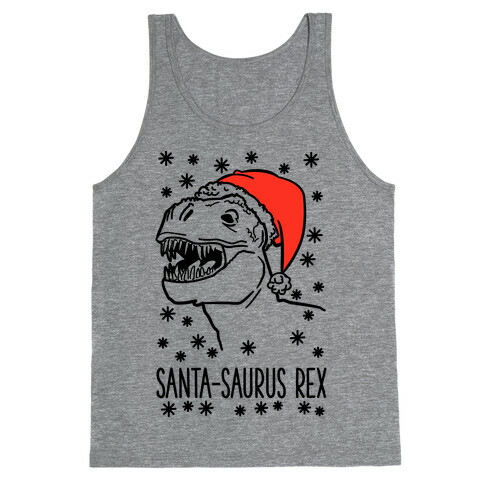 Santa-Saurus Rex Tank Top